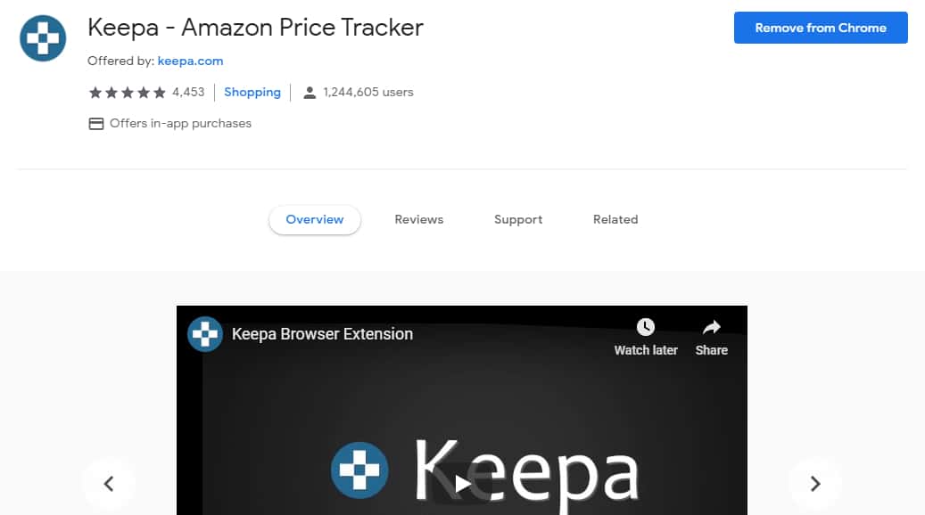 keepa amazon chrome