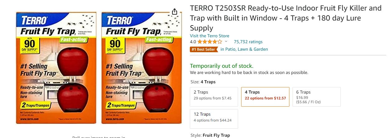terro indoor fruit fly trap