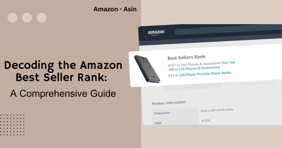 amazon best seller rank sellers guide