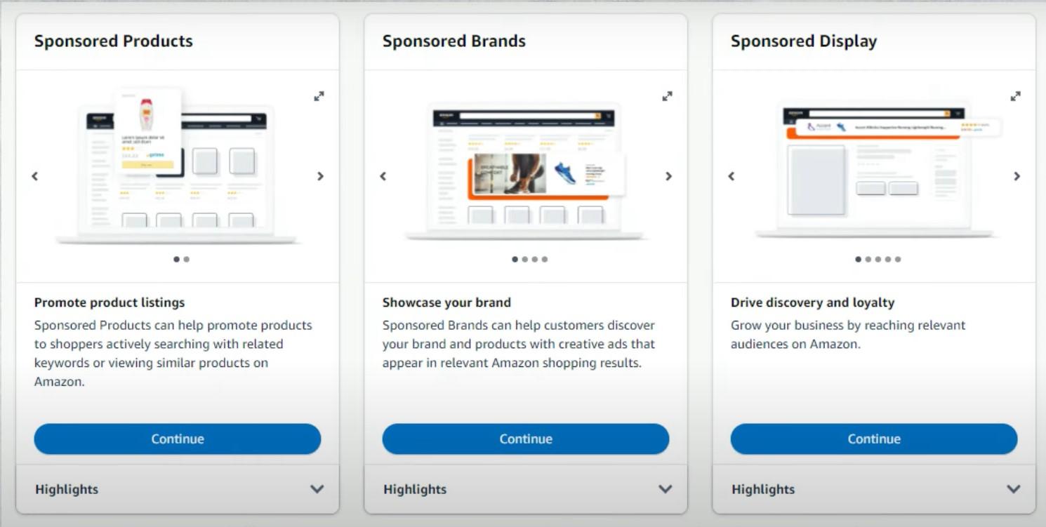 types of amazon ads
